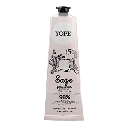Produktbild: YOPE Natural Hand Cream Sage and Green Caviar 98% natural ingredients 100ml