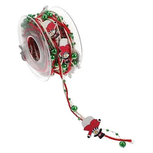 Produktbild: YOSADIER Weihnachtsdeko Schneemann Stil Schleifenband Geschenkband Für Festliche Dekorationen Langlebig Und Modisch Für Und Partys