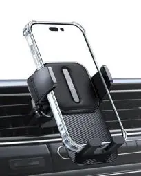 Produktbild: YOSH 2024 Handyhalterung Auto lüftung, 360° drehbare Handyhalter Auto Lüftungsschlitz mit Doppel-Lock Clip, Kompatibel für großes Telefon iPhone Samsung Huawei Google