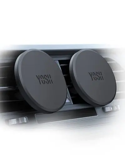 Produktbild: YOSH Handyhalterung Auto Magnet Lüftung mit Mag-Safe Platte, Magnetische Kfz Handyhalter Keine Interferenz mit drahtlosem Laden, Autohalterung für iPhone 16/15/14/13/12 Samsung Pixel (2 Stücke)