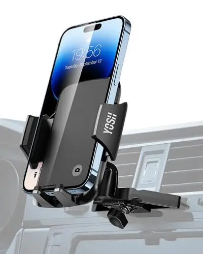 Produktbild: YOSH Handyhalterung Auto für CD Schlitz, Stabile CD Handyhalter für Auto mit Aktualisiertes Design, KFZ Smartphone Halterung Kompatibel für iPhone 16 15 14 13 12 11 Pro Max, Samsung, Huawei