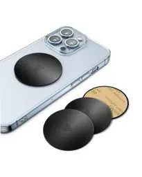 Produktbild: YOSH Metallplatten (4 runde), 4 Plättchen mit einem 3M-Kleber für magnetische Universal-Autohalterung/Smartphone-Halterung für Autohalterung/magnetischer Ständer