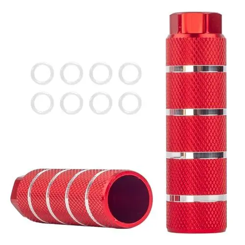 Produktbild: Yositochuan BMX pegs Universal Bike Pegs,rutschfeste Fahrrad Peg für Mountainbikes,Aluminiumlegierung Bike Foot Pegs Kids Adult BMX zubehör (Rot)