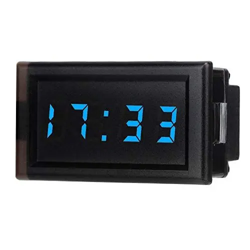 Produktbild: Elektronische Uhr, DC4.5-30V Wasserdicht Staubdicht Auto Auto Elektronische Uhr LED Digitalanzeige Für Reloj Coche Car Digital Clock Amarox Digitaluhr Für Auto Auto Einbau