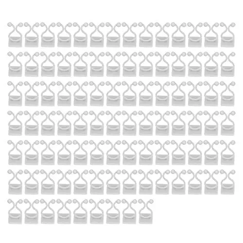 Produktbild: BSTCAR 100 Stück Pflanze Wandbefestigung Clips, Selbstklebende Wand Reben Pflanze Clips unsichtbare klebrige Pflanze Haken Clips Indoor-Kletterpflanzen Unterstützung (Weiß)