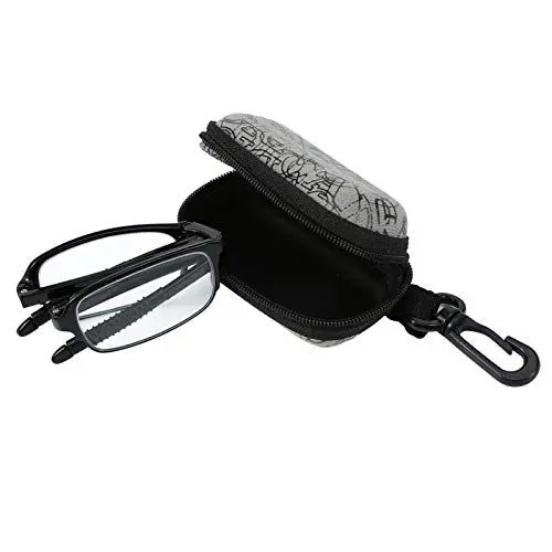 Produktbild: Yosoo Health Gear Faltbare Lesebrille, Klappbrille 1,0 1,5 2,0 2,5 3,0 3,5 4,0 Optionale, Presbyopie Brille, Faltbare Brille, Kompakte Faltbare Lesebrille,Leichte, Dünne Brille, Schwarz 1,5