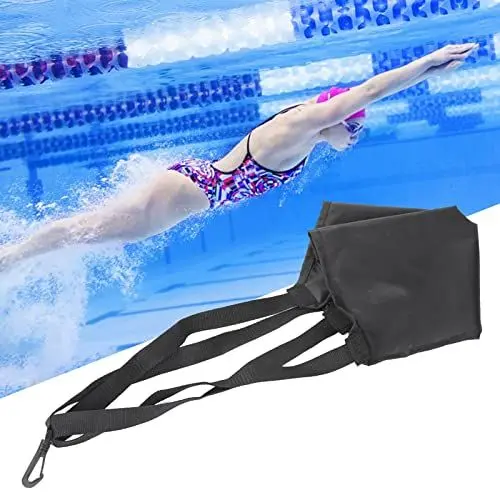 Produktbild: Yosoo Health Gear Schwimmwiderstandsgürtel mit Schwimmfallschirm, Krafttrainings Schwimmgürtel, Schwimmwiderstandsgürtel, Schwimmgurt(Zurück L)