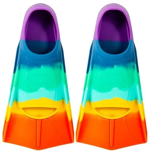 Produktbild: YOTAN Schwimmflossen Kinder | 100% Silikon Kurzflossen | Training Flossen | leichte Kurze Trainingsflossen | Trainingsschwimmflossen für Training im Schwimmen für Kinder Mädchen Jungen Anfänger