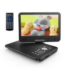 Produktbild: YOTON 12,5-Zoll Tragbarer DVD-Player mit 10,5-Zoll HD-Drehbildschirm, ideal fürs Auto, inkl. Autoladegerät, Netzteil, Akku, unterstützt USB/SD-Karte/TV-Sync (Kein Blu-ray)
