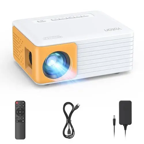 Produktbild: Mini Beamer Handy, 2025 YOTON Y3 Beamer Klein 1080P Unterstützt, 15000L Mini Projektor für Heimkino, 50% Zoom Outdoor Projector Kompatibel mit HDMI/USB/Phone/PS5/TV Stick/Die Beste Wahl für Kinder