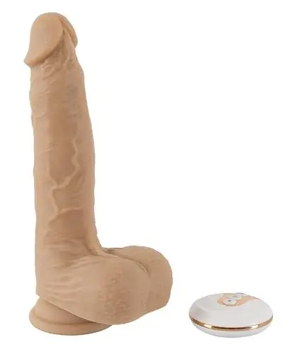 Produktbild: You2Toys Natural Thrusting Vibe - gefühlsintensiver Stoßvibrator für Frauen und Männer, 7 Vibrationsstufen, 5 Stoß-Geschwindigkeiten, hautfarben hell