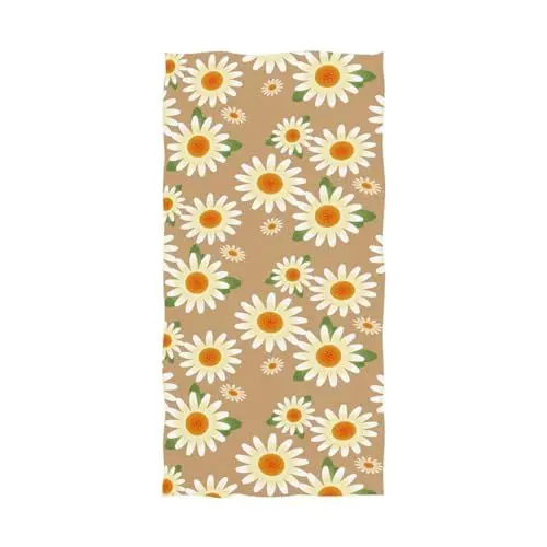 Produktbild: YOUJUNER Strandtuch Blumen-Gänseblümchen-Blume Groß Badetuch Badetücher Handtücher Reisehandtuch Strandtücher Saunatücher Towel