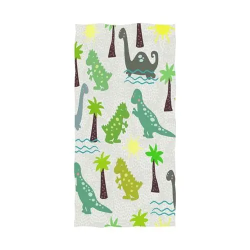 Produktbild: YOUJUNER Strandtuch Niedliche Dinosaurier-Dekoration Groß Badetuch Badetücher Handtücher Reisehandtuch Strandtücher Saunatücher Towel