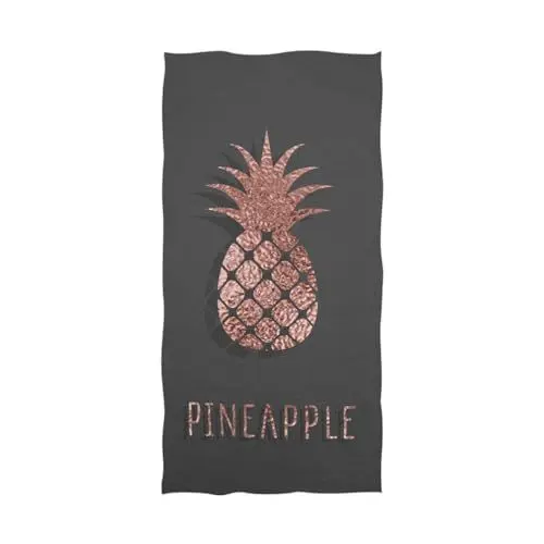 Produktbild: YOUJUNER Strandtuch Sommerfrucht Ananas Groß Badetuch Badetücher Handtücher Reisehandtuch Strandtücher Saunatücher Towel