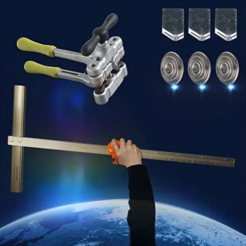 Produktbild: youkzuan 90cm Porzellan-Fliesenschneider-Set Professionelles mit super großem Fliesenschneider (kann 180 cm schneiden), Große Super-Power-Zange, 3 Schneidklingen und 3 Ritzräder