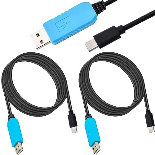 Produktbild: Youmile 2 Stück PL2303 USB-zu-TTL-Kabel, USB-zu-Typ-C-Seriell-Konverter, Download-Flash, RS232-Seriell-Port-Adapter, 5-V-Debug für Alle TTL-Schnittstellengeräte