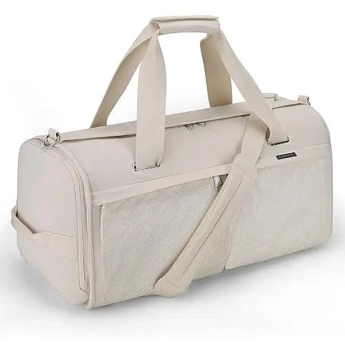 Produktbild: YOUNGOA Sporttasche & Reisetasche fürund Damen, Große Gym Bag mit Schuhfach und Nassfach, Beige