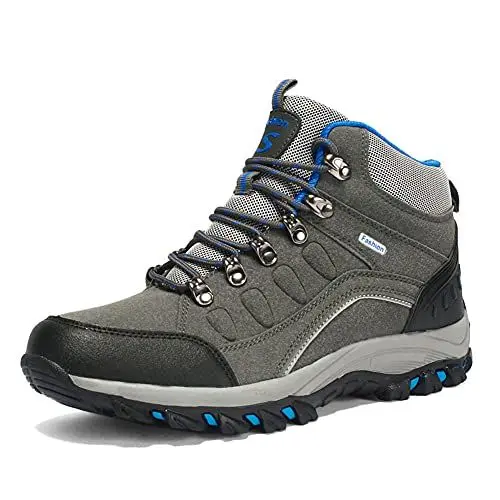 Produktbild: Youngtie Damen Herren Wanderschuhe Wasserdichte Trekkingschuhe Damen Wanderstiefel Outdoor Walking Sneakers Rutschfest Bequem Grey 245