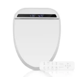 Produktbild: YOURLITE Intelligenter Toilettendeckel,WC Sitz mit Absenkautomatik,Smart Bidet Toilettensitz, Erwärmung, Spülung mit Warmem Wasser, Starke und Schwache Massage, Warmlufttrocknung (Schaltflächentyp)