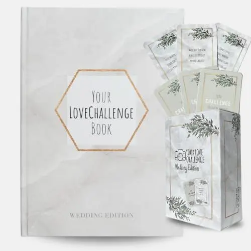 Produktbild: YourLoveChallenge® Hochzeits Edition - Challenge-Buch + gratis 100 Challenge Karten und Aufgaben für das Brautpaar & die Gäste, Hochzeitsgeschenk oder Selbstinvestition vom Brautpaar für die Hochzeit