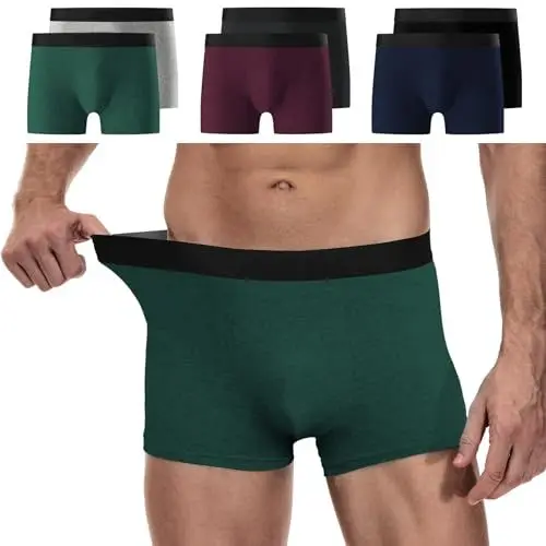 Produktbild: YouShow Boxershorts Herren 6 Pack Baumwolle Unterhosen Männer Ohne Kratzenden Zettel Retroshorts Unterwäsche Boxer Mehrfarbig XL