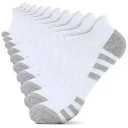 Produktbild: YouShow Sneaker Socken 39-42 Herren Gepolstert Atmungsaktive Weiß 10 Paar