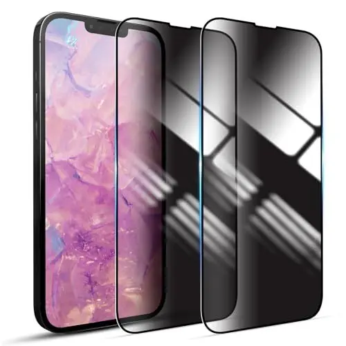 Produktbild: YOUULAR (2 Packung Sichtschutz-Displayschutzfolie für Samsung Galaxy A33 5G Gehärtete Glasfolie, Anti-Spion, kratzfest, glänzende Oberfläche, kratzfest, hohe Empfindlichkeit, Schwarz