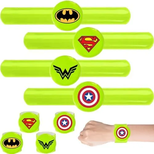 Produktbild: YOUYIKE 8 Pcs Reflektorbänder Schnapparmbänder, 22 * 3cm Reflektor Armband Kinder, Reflektierend Sicherheitsband, ideal zur Erhöhung der Sichtbarkeit, für Kinderwagen, Wandern, Jogger und Radfahrer
