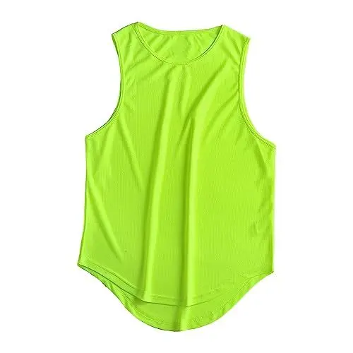 Produktbild: Yowablo Herren-Sommer-Modetrend, bequemes, sportliches, einfarbiges Tanktop ohne Stretch Tank Top (Mint Green, XXL)