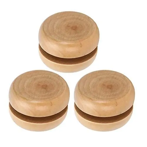 Produktbild: Yo-Yo-Ball, Yo-Yos für Kinder, Yo-Yos, 3 Stück, Holz-Yo-Yo, Handgemachtes Kunsthandwerk, Holzfarbe, Mini, Rund, DIY, Baby, Kleine Holzspielzeuge