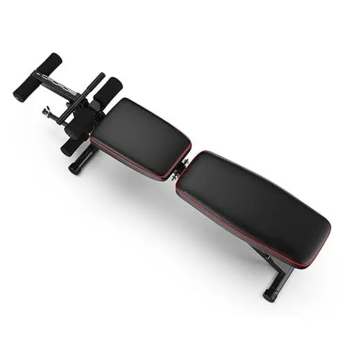 Produktbild: ypuxil Hantelbank Verstellbar, Klappbare Trainingsbank für Bauch, Rücken & Krafttraining, Hochdichter Schaumstoff & Stahlrahmen, 200kg Tragkraft (440lbs) Black,162cm