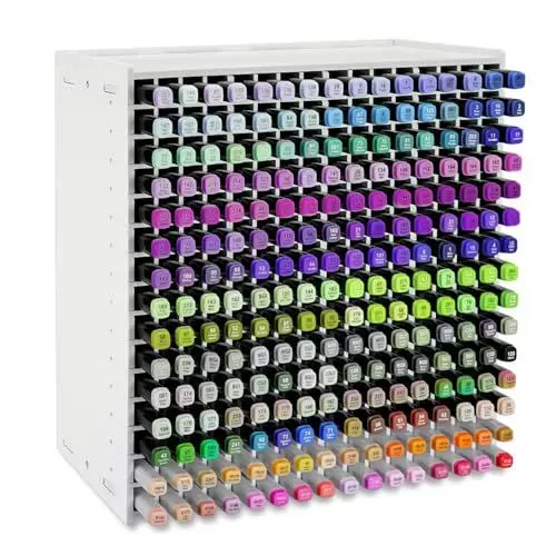 Produktbild: Yrangee 240 Stifte Organizer Schreibtisch, Stifthalter für Schreibtisch Aufbewahrung Bleistifte Buntstifte Marker Pen Kleine Künstler Schminktisch Aufbewahrungsbox aus Holz für Zuhause Büro Schule