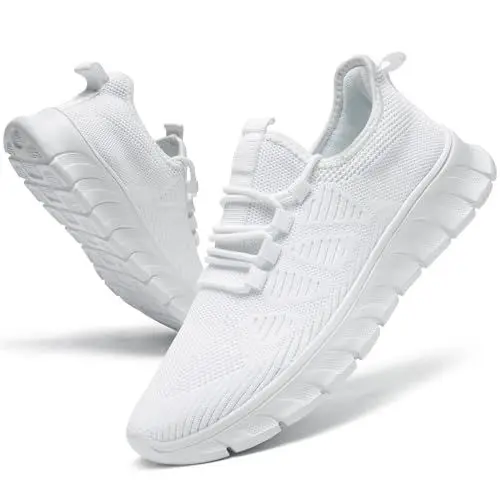 Produktbild: YRLTYO Damen Schuhe Sportschuhe Turnschuhe Laufschuhe Tennisschuhe Sneaker Fitnessschuhe Damenschuhe Wanderschuhe Freizeitschuhe Weiß 42