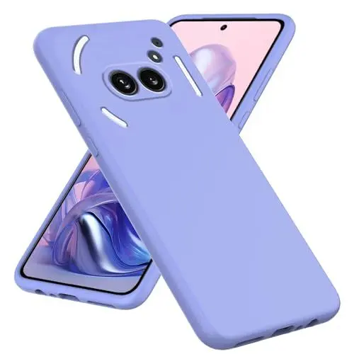 Produktbild: YSONCHAN Silikonhülle für Nothing Phone 2A, Bumper Schutzhülle, Anti-Fingerabdruck Handyhülle, Stoßfest Weiche Hülle und leicht zu Reinigen Case. Lavendel