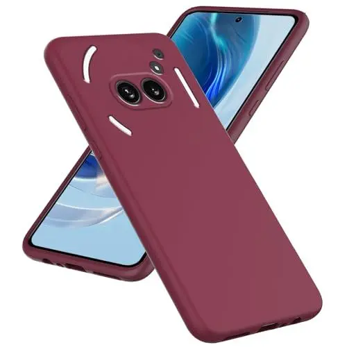 Produktbild: YSONCHAN Silikonhülle für Nothing Phone 2A, Bumper Schutzhülle, Anti-Fingerabdruck Handyhülle, Stoßfest Weiche Hülle und leicht zu Reinigen Case. Red