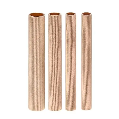 Produktbild: YSTrillion 4 Stück Silikon Zehenschutz,Zehenschutz Schlauchbandage Fingerbandage Fingerschutz Gel Zehenpolster für Mais,Blasen und Schwielen