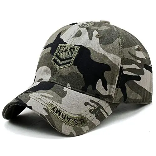 Produktbild: YSTrillion Baseballkappen,Baseball Cap Camouflage Hut Unisex Verstellbarer Sport Casual Sonnenblende Hut Atmungsaktiver Hut 56-60CM