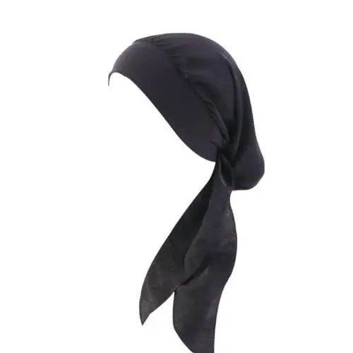 Produktbild: YSTrillion Kopftuch Turban Damen Sommer Bedruckte Schal Turban Kopftücher Headwear Elastische Kopfbedeckung Chemo Damen für Chemo Haarausfall (grau)