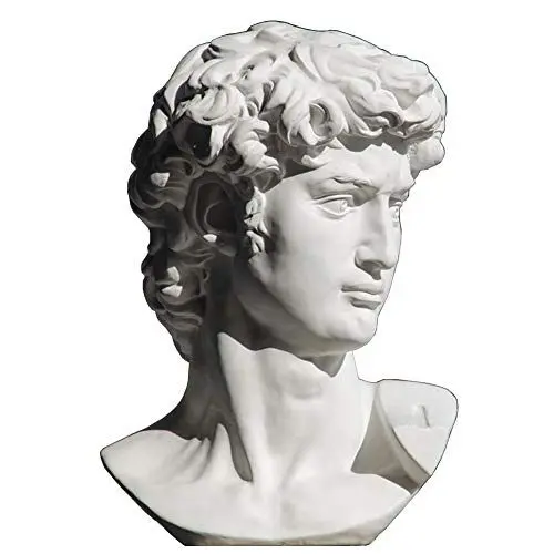 Produktbild: YTOOZ David Büste Skulpturen, griechische Statue Michelangelo David Statue Desktop Gips Art Deco Geschenk