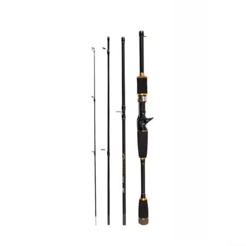 Produktbild: YUANGANG Angelrute aus Kohlefaser, Reise, Spinner, Baitcaststange, 2500 g, große Tragfähigkeit (2,1 m A)