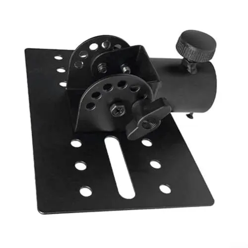 Produktbild: YUANGANG Drehbarer DJ-Lautsprecher-Ständer-Adapter, obere Kappe, stabiles Metall, 35 mm Halterung, Stativ-Lautsprecherständer, Adapter, obere Kappe