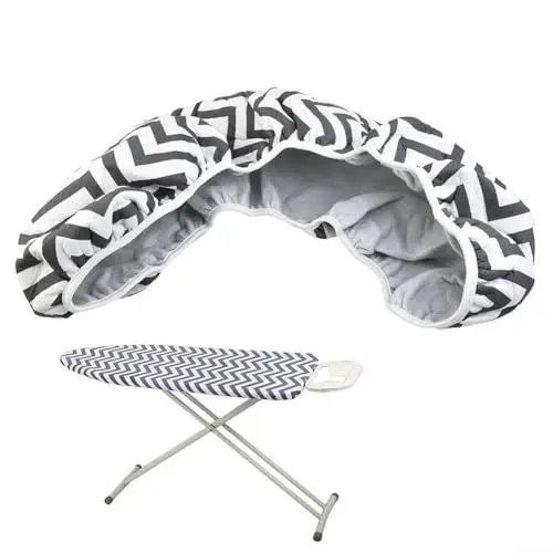 Produktbild: YUANGANG Gestreifter Baumwollbezug, dicke Iro-Ning-Board-Abdeckung, hohe Temperaturbeständigkeit, hohe Elastizität, 150 x 50 cm