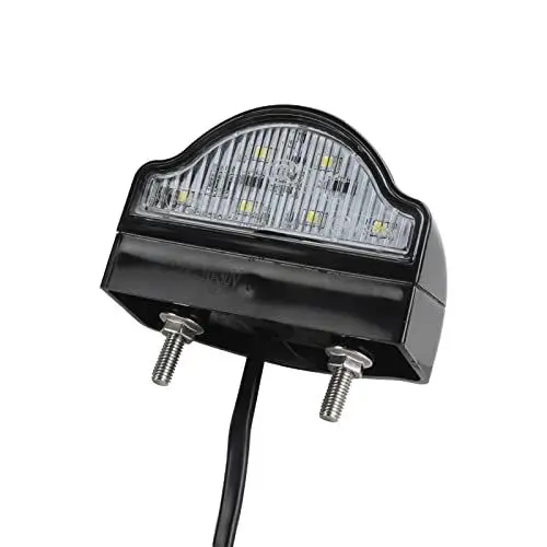 Produktbild: Yuanjoy 1pcs LED Wasserdicht Kennzeichenleuchte 12V 24V für KFZ Anhänger Motorrad Universal Kennzeichenbeleuchtung Nummernschildbeleuchtung ECE-Zertifizierung