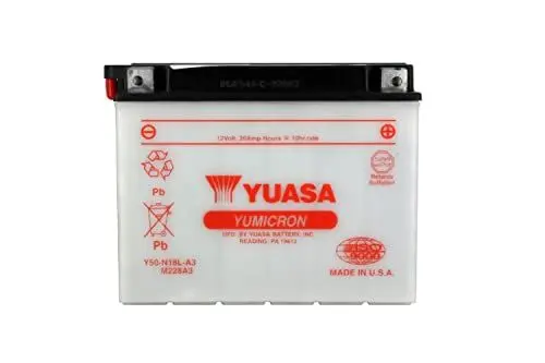 Produktbild: YUASA BATTERIE Y50-N18L-A3 offen ohne Saeure, 42