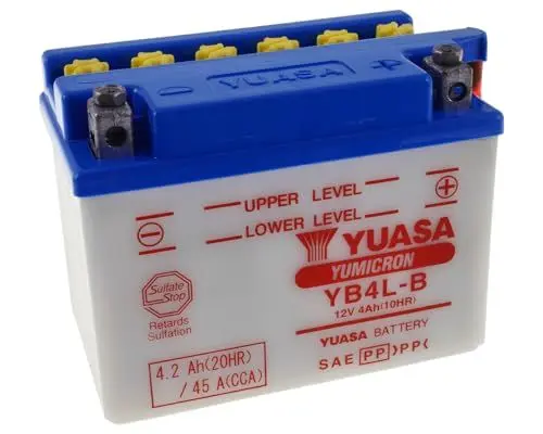 Produktbild: Yuasa Moto YB4L-B Battery Without Acid Pack