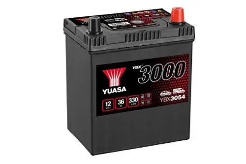 Produktbild: Yuasa, YBX3054 SMF Starter-Batterie (Kompatibilität mit Linkslenker-Fahrzeugen nicht garantiert)