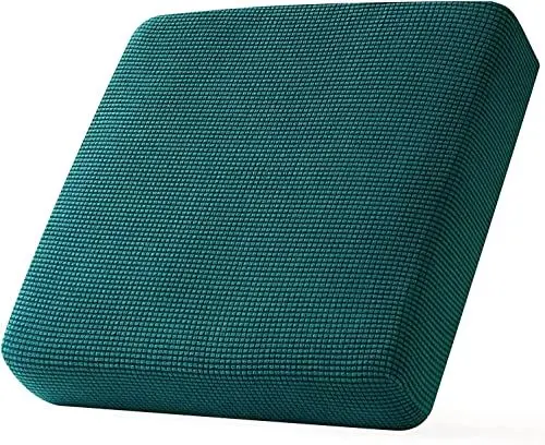 Produktbild: YUCFS Sofakissen-Schonbezüge, individuelle Anpassung, maßgeschneiderte Sofa-Sitzkissenbezüge, Stretch-Polar-Fleece-Sofakissen, Rückenlehnen-Schonbezug-Ersatz (Farbe: Blaugrün, Größe: S)