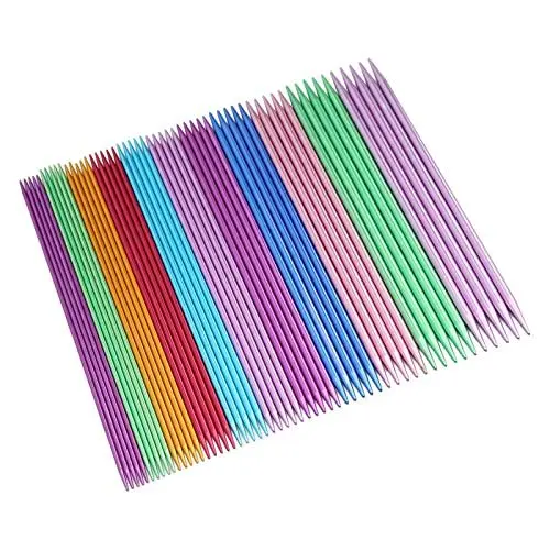 Produktbild: Yuecom 55-teiliges Stricknadel-Set, 20 cm 7,9 Zoll Stricknadeln mit Aufbewahrungstasche, gerade Farbe in verschiedenen Größen