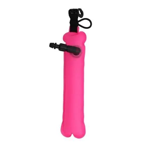 Produktbild: Yuecoom Mini-Tauchboje, Tauchschwimmer, Schnorchel-Markierungsboje, Unterwasser-Schwimmerboje zum Tauchen, Wassersicherheit, Schwimmen, leuchtende Farben (Pink)
