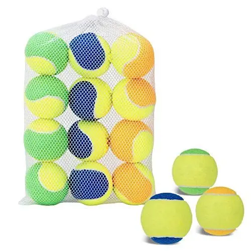 Produktbild: YUESHENG Tennisbälle für Hunde, Hundebälle 12 Stück, bunt, leicht zu fangen, für Hunde, Training, Tennisbälle für Anfänger Tennis Ball